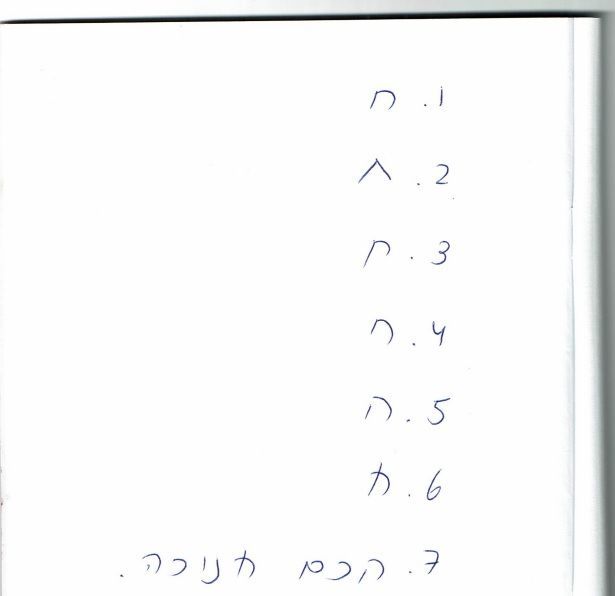 משמעות האות ח על פי כתב היד | מאיה הראל